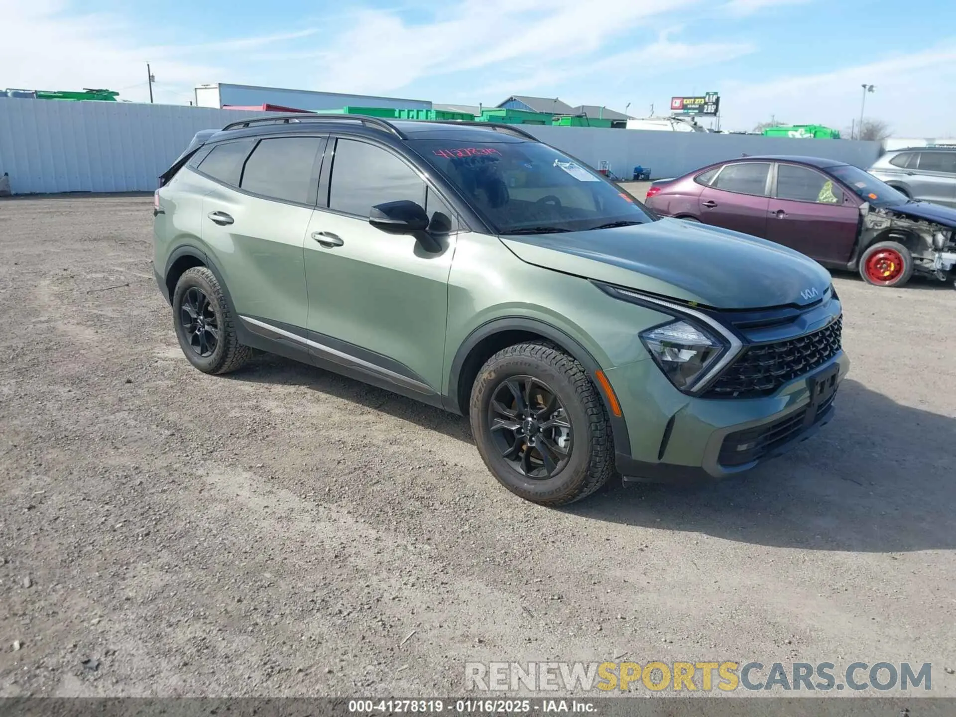 1 fotografías del automóvil dañado 5XYK7CAF2PG128012 KIA SPORTAGE 2023