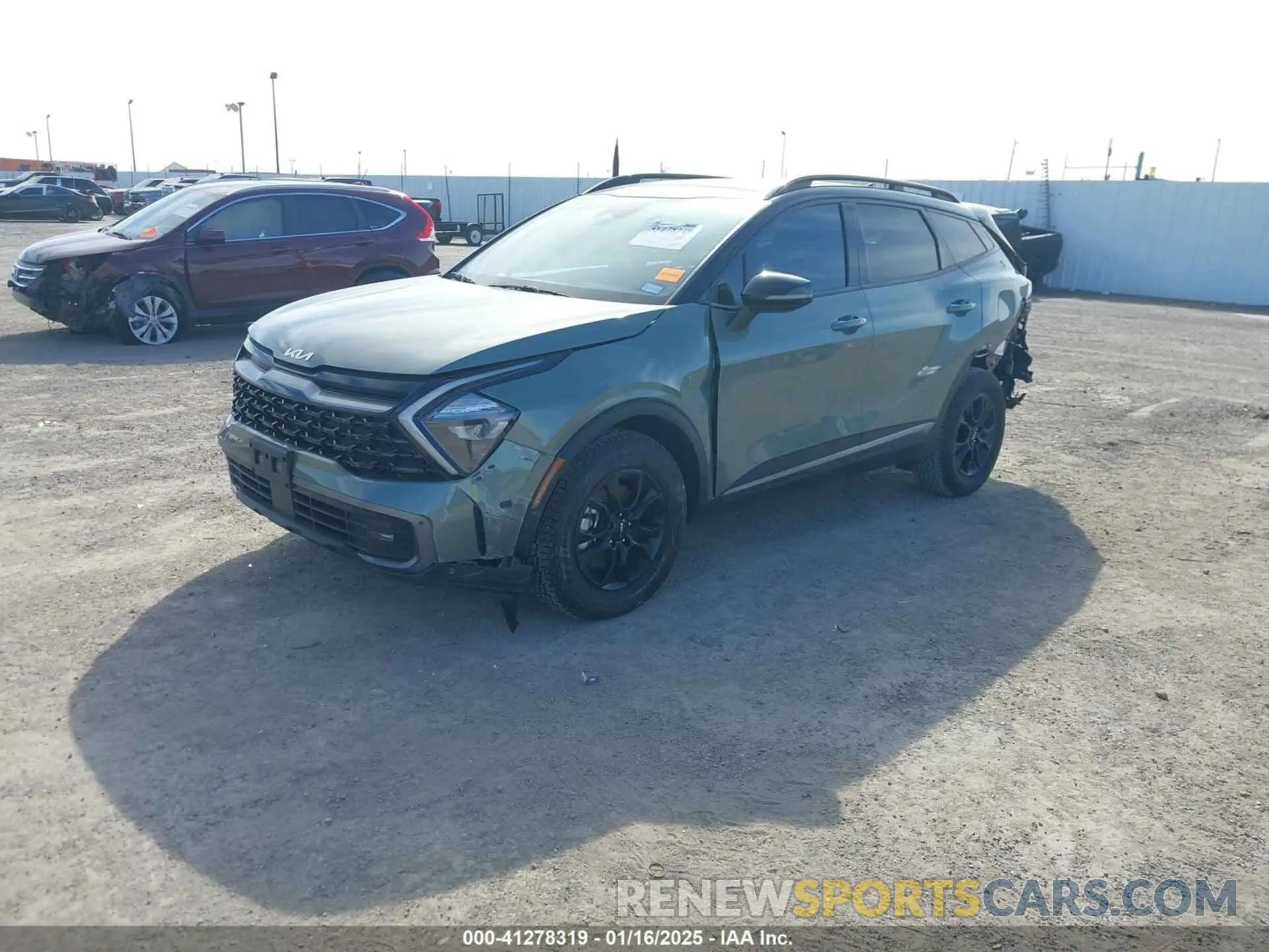 2 fotografías del automóvil dañado 5XYK7CAF2PG128012 KIA SPORTAGE 2023