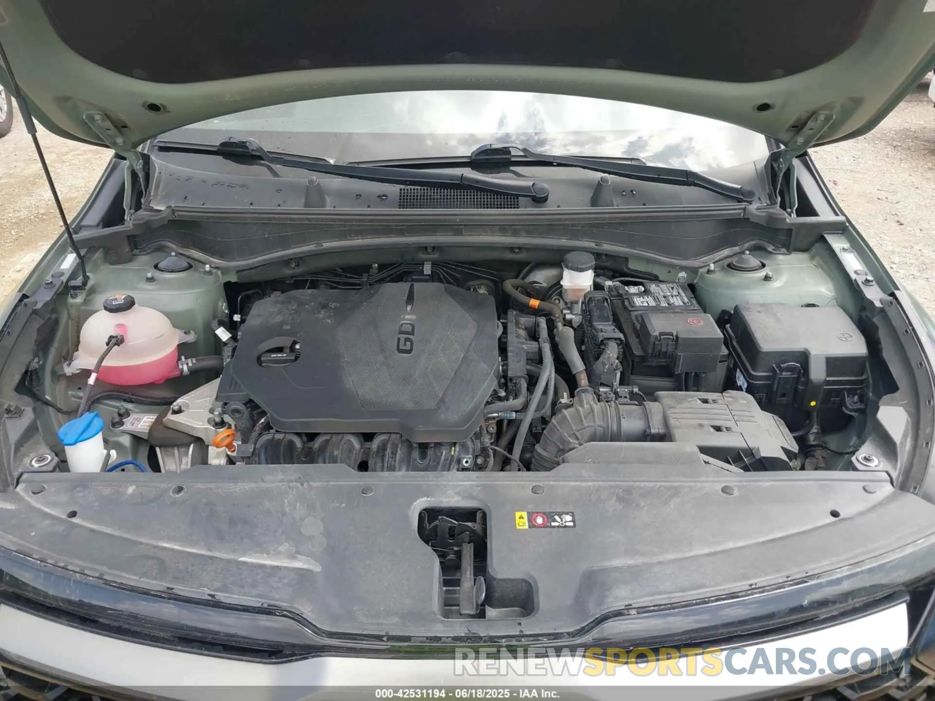 10 fotografías del automóvil dañado 5XYK7CAF4PG072784 KIA SPORTAGE 2023