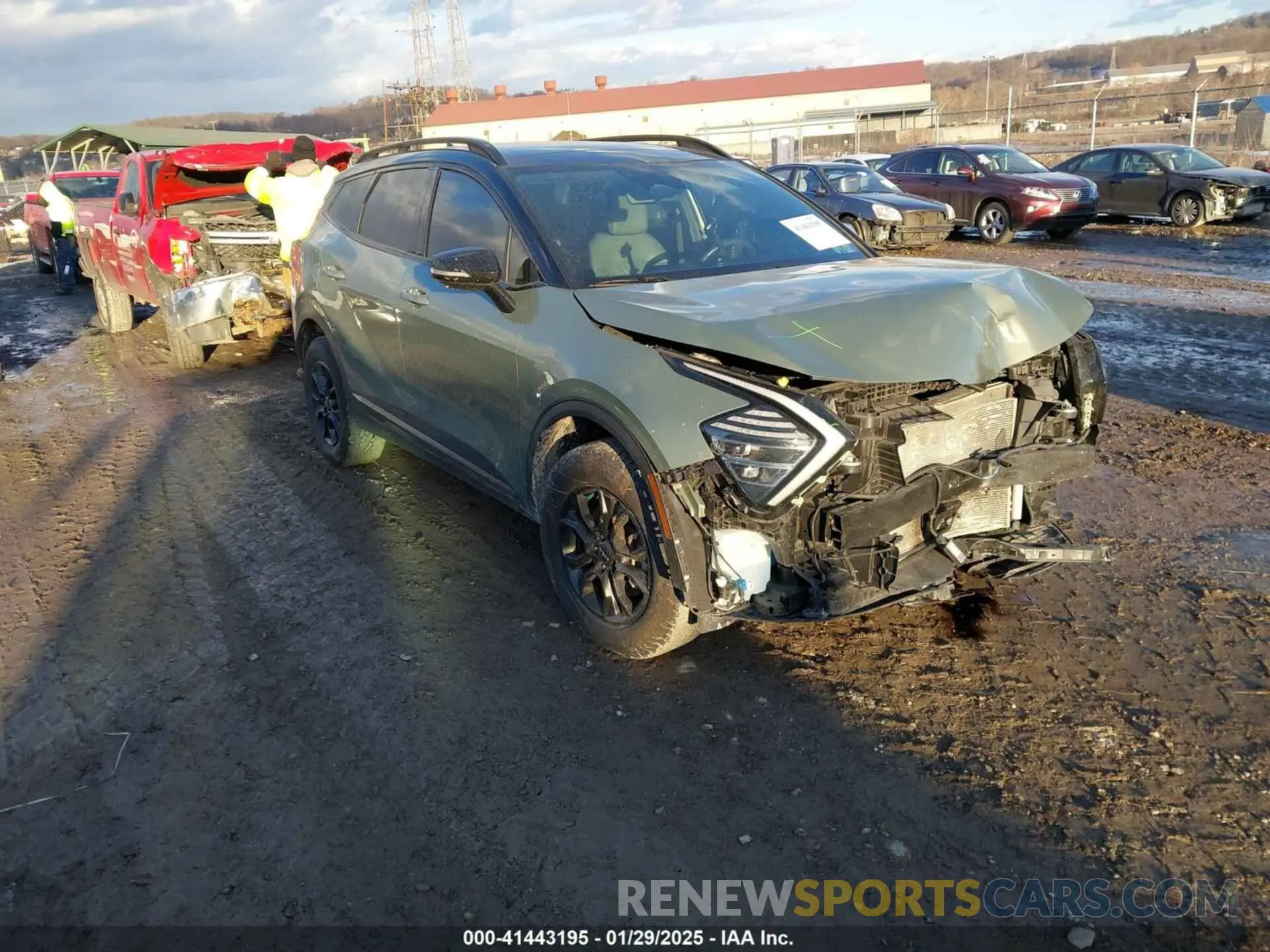 1 fotografías del automóvil dañado 5XYK7CAF8PG009221 KIA SPORTAGE 2023