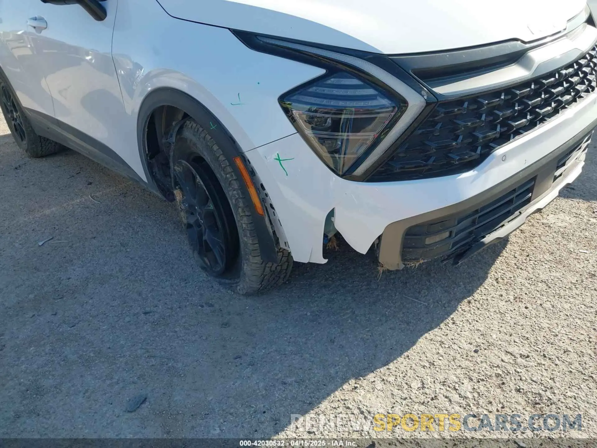 6 fotografías del automóvil dañado 5XYK7CAF9PG102068 KIA SPORTAGE 2023