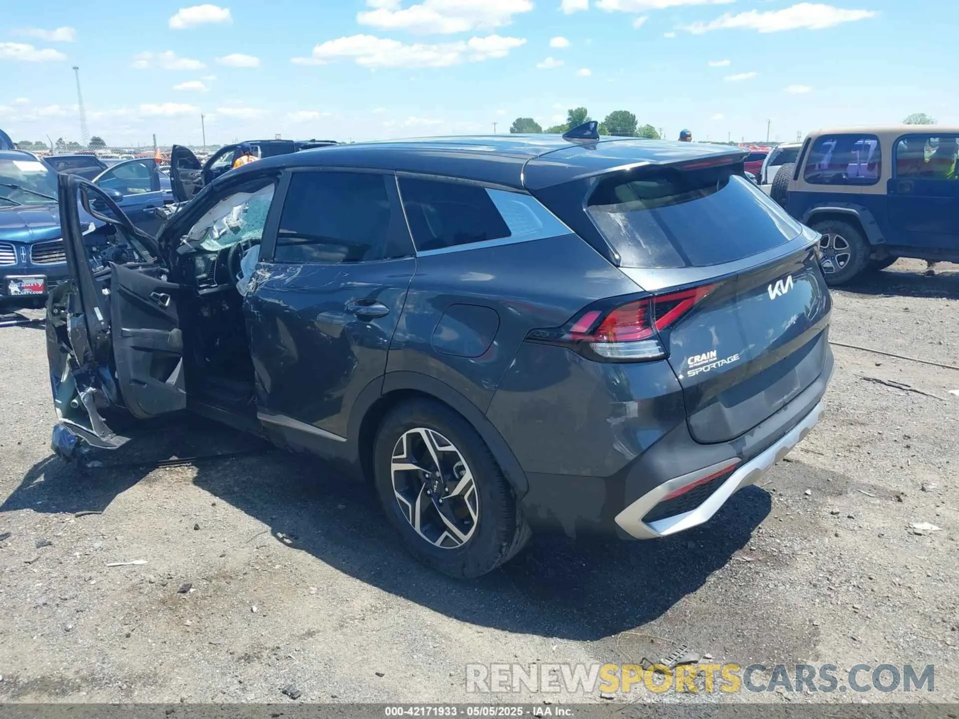 3 fotografías del automóvil dañado KNDPU3AF7P7066327 KIA SPORTAGE 2023
