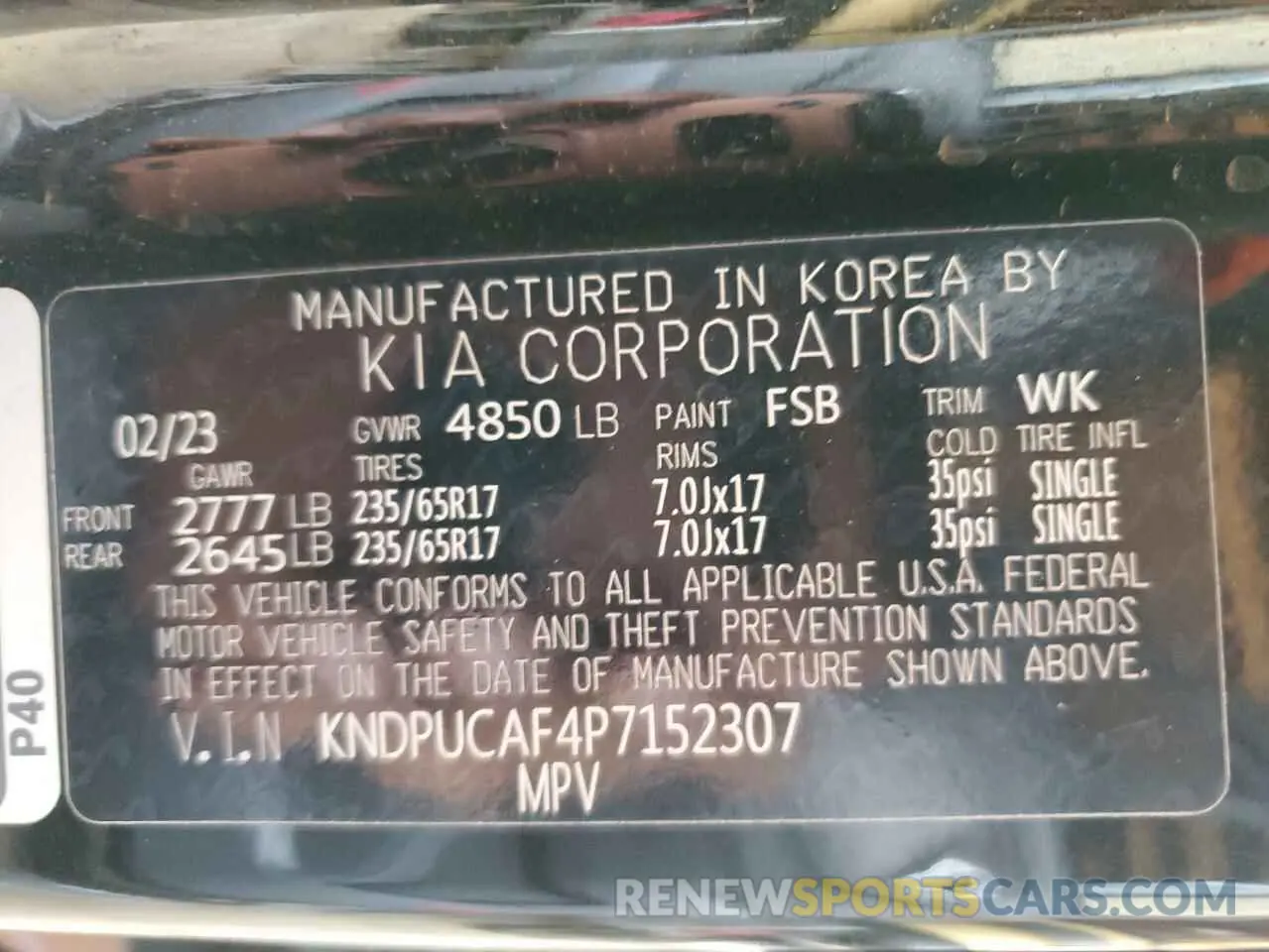 13 fotografías del automóvil dañado KNDPUCAF4P7152307 KIA SPORTAGE 2023
