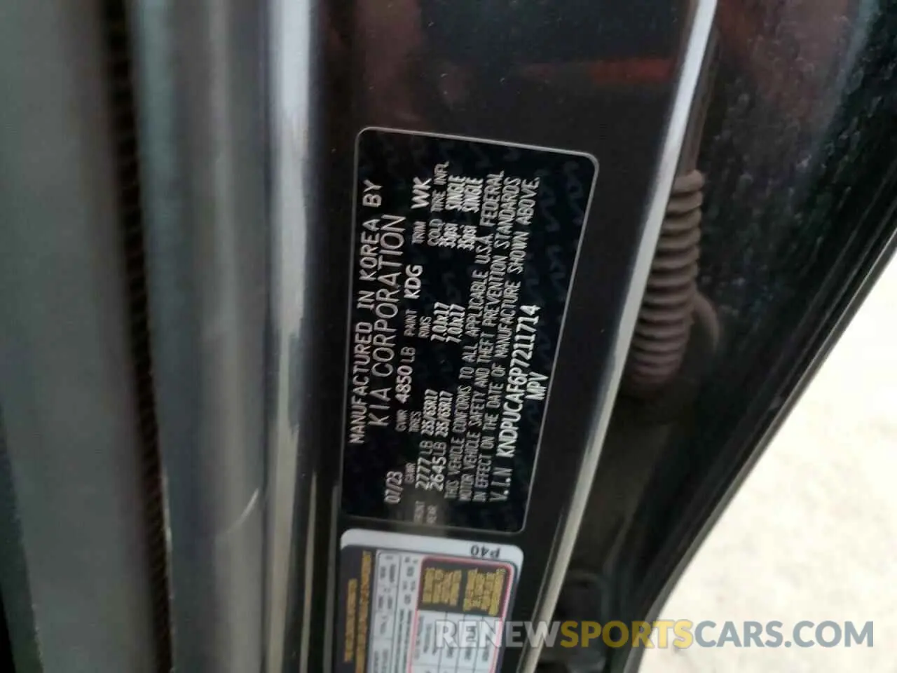 14 fotografías del automóvil dañado KNDPUCAF6P7211714 KIA SPORTAGE 2023
