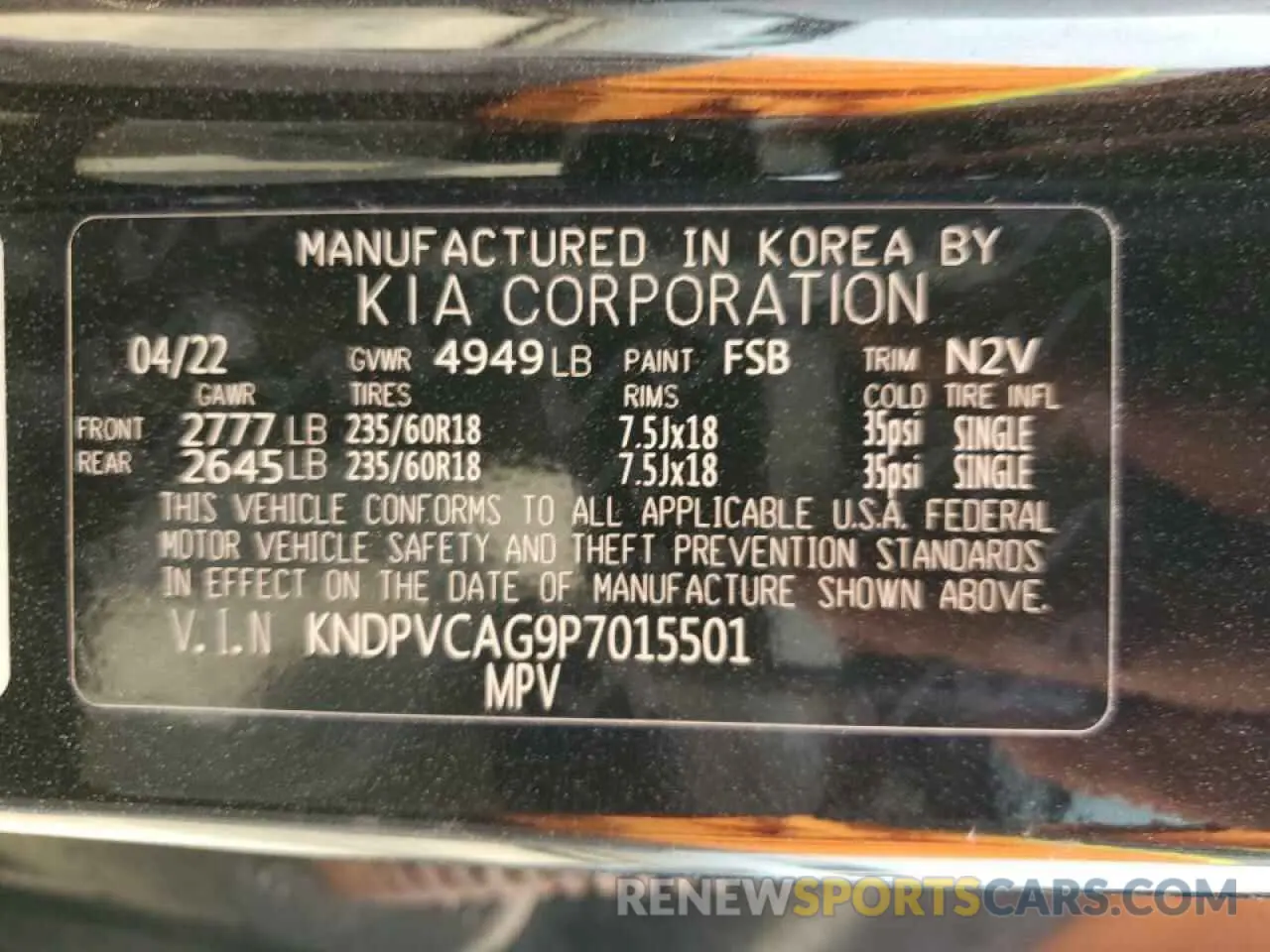 12 fotografías del automóvil dañado KNDPVCAG9P7015501 KIA SPORTAGE 2023