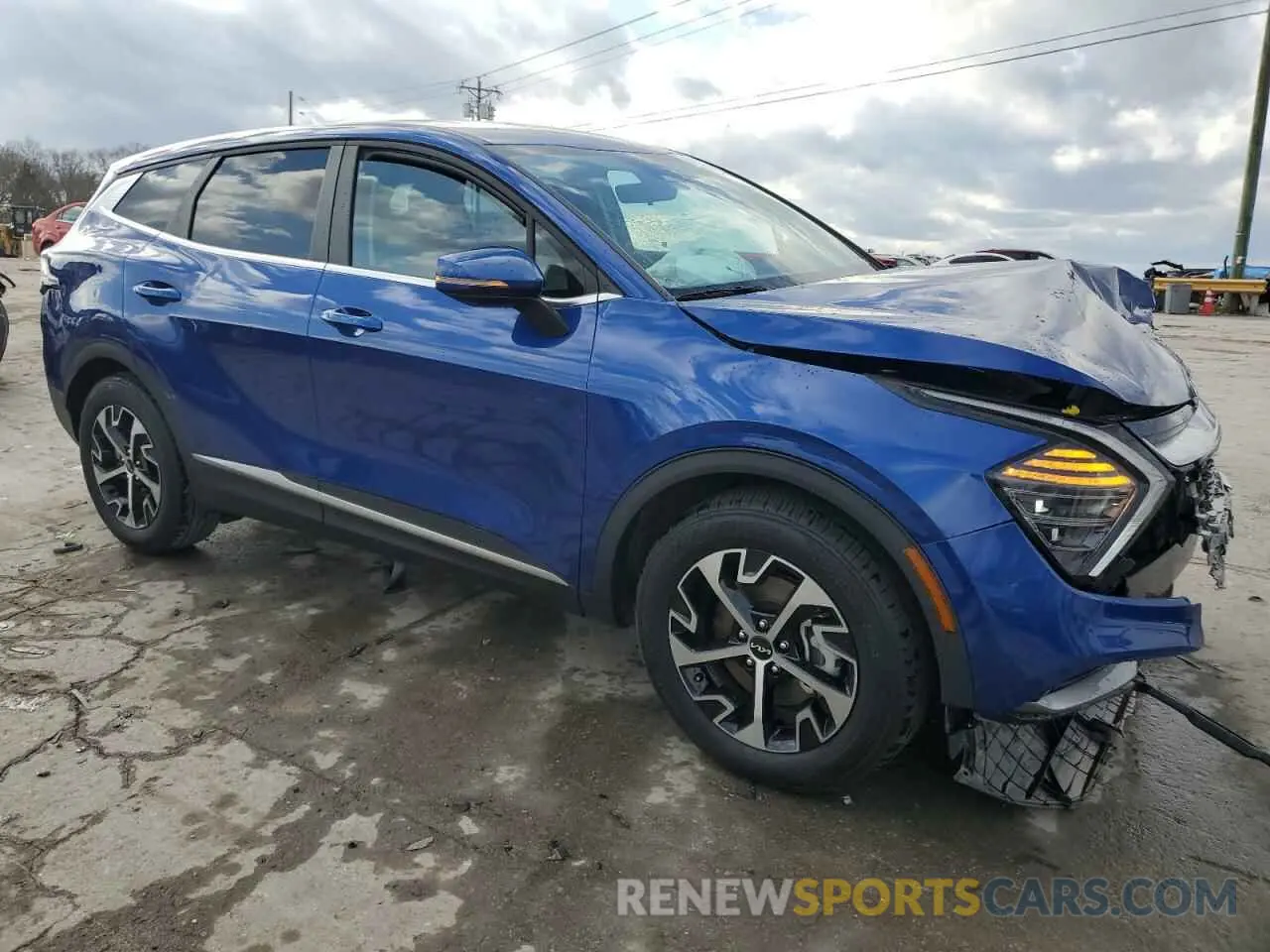 4 fotografías del automóvil dañado 5XYK33DF1RG198840 KIA SPORTAGE 2024