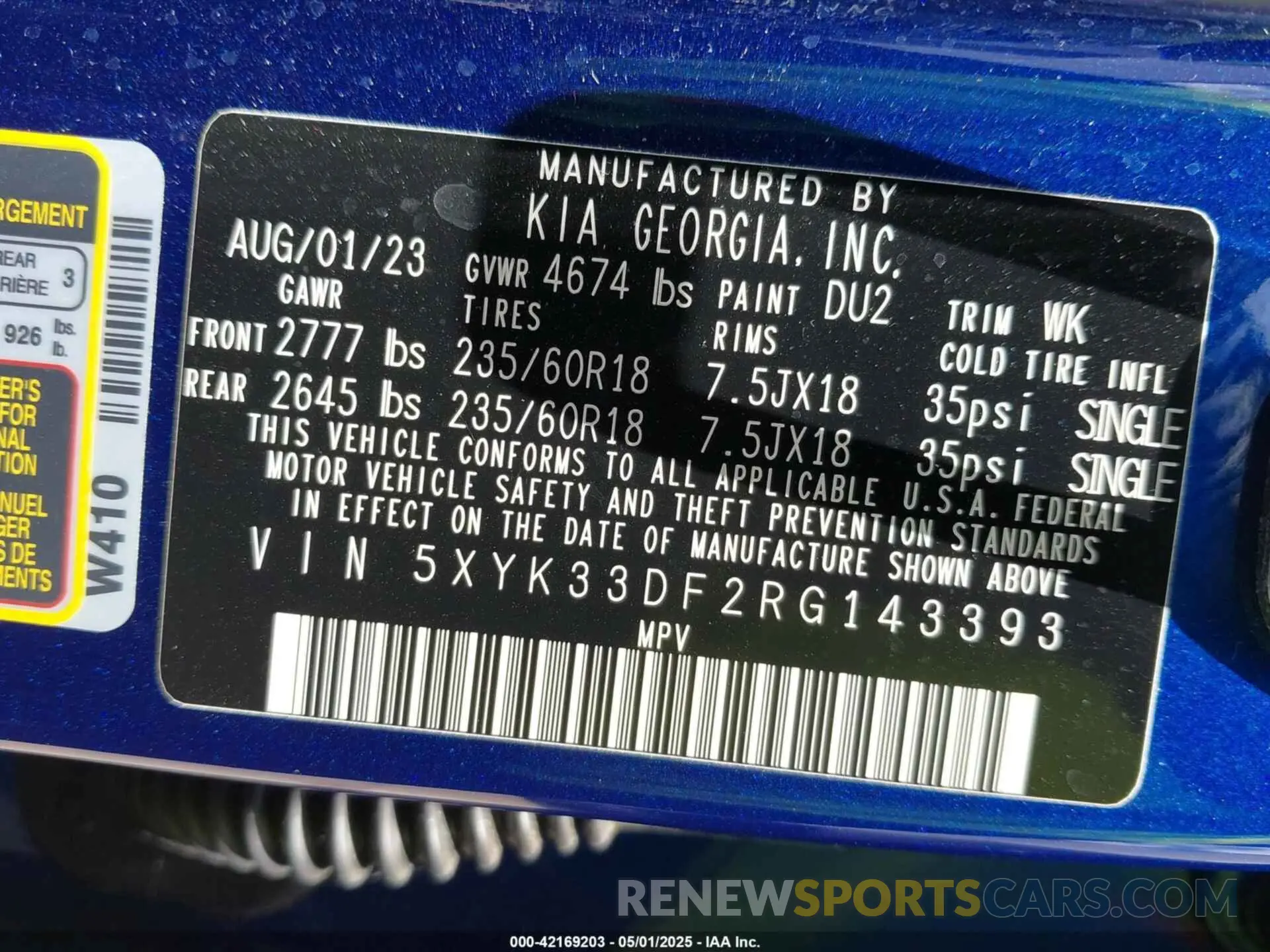 9 fotografías del automóvil dañado 5XYK33DF2RG143393 KIA SPORTAGE 2024
