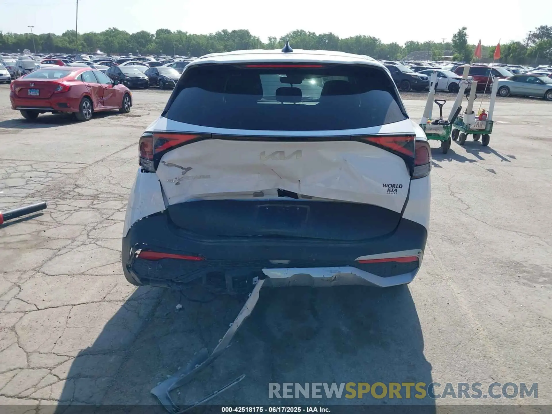 15 fotografías del automóvil dañado 5XYK33DF2RG178127 KIA SPORTAGE 2024