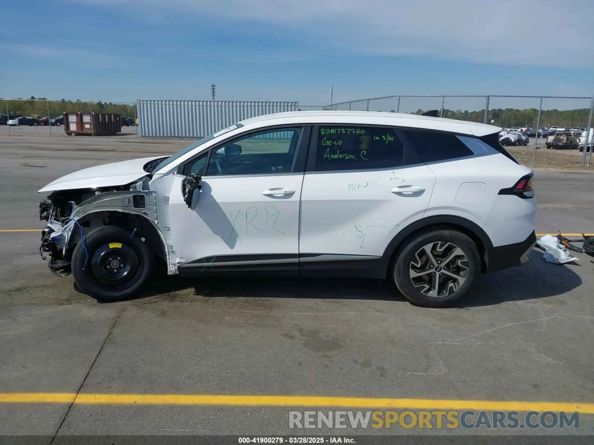 15 fotografías del automóvil dañado 5XYK33DF6RG191219 KIA SPORTAGE 2024