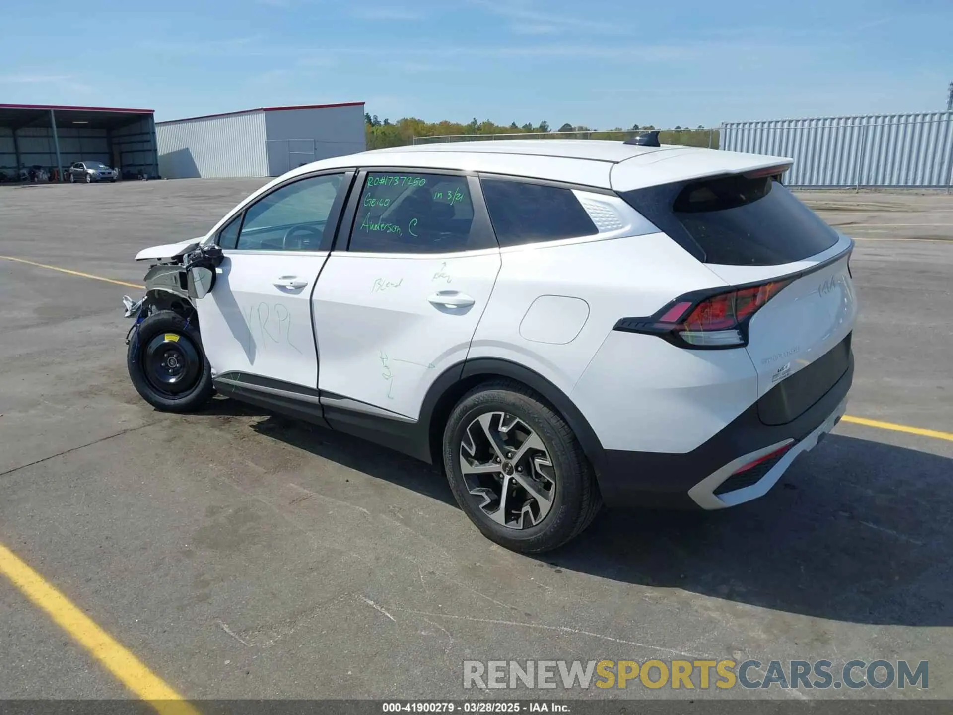 3 fotografías del automóvil dañado 5XYK33DF6RG191219 KIA SPORTAGE 2024