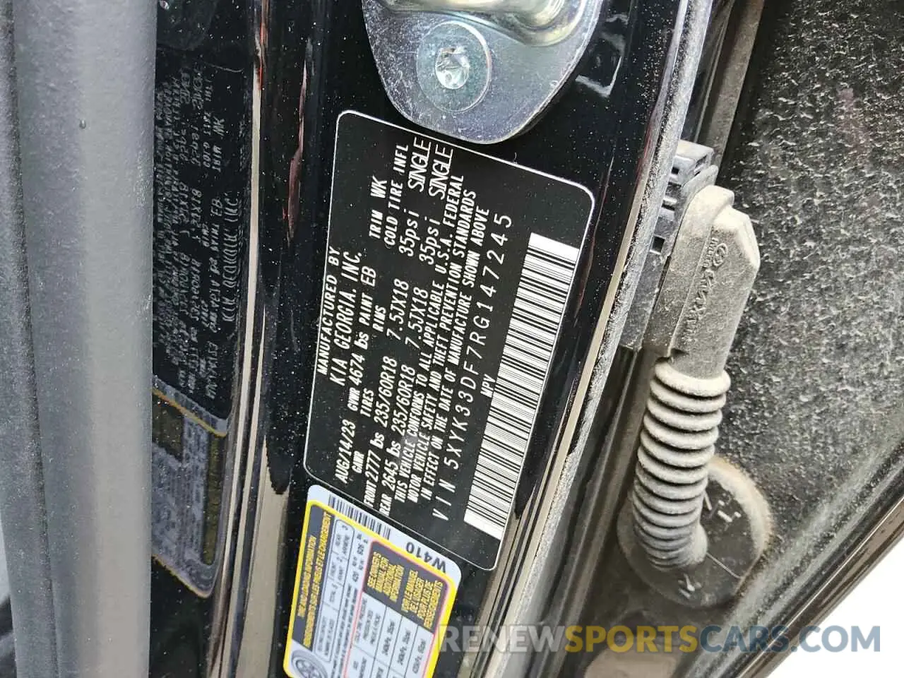 13 fotografías del automóvil dañado 5XYK33DF7RG147245 KIA SPORTAGE 2024