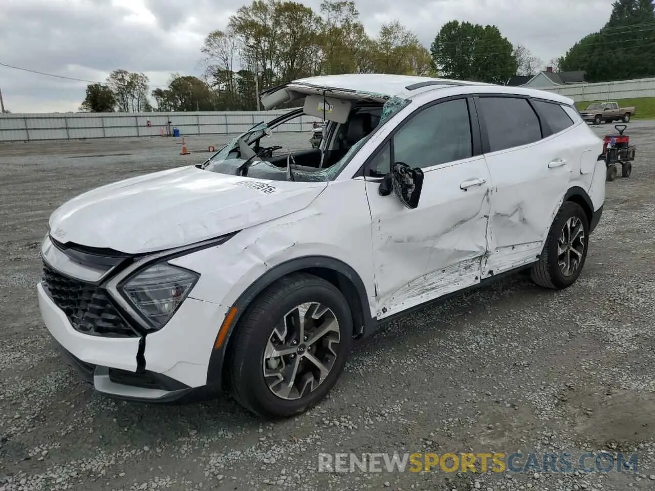 1 fotografías del automóvil dañado 5XYK33DF7RG184280 KIA SPORTAGE 2024