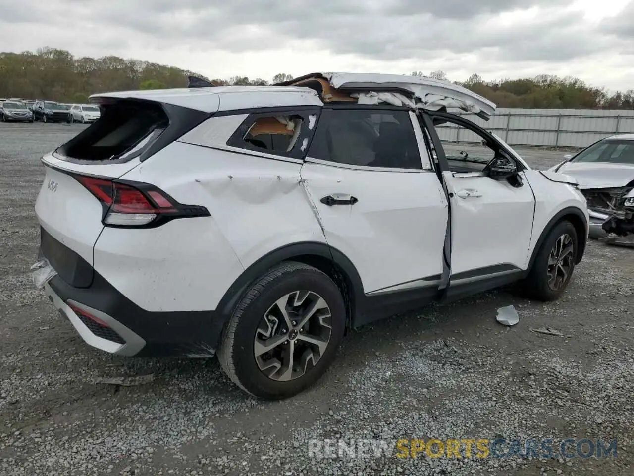 3 fotografías del automóvil dañado 5XYK33DF7RG184280 KIA SPORTAGE 2024