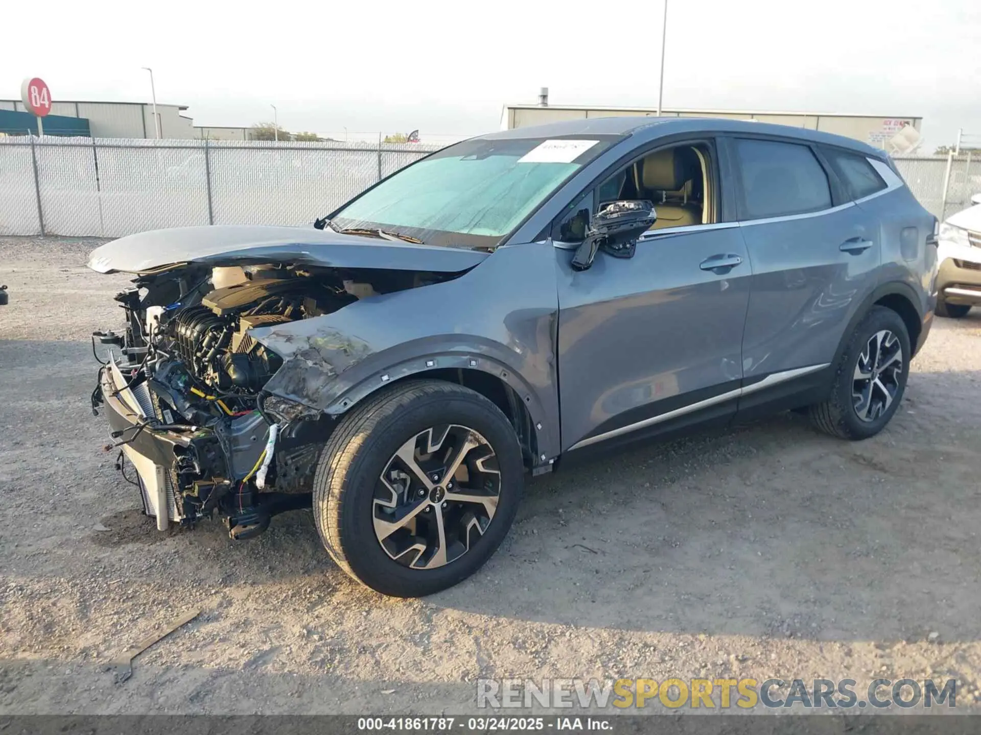 2 fotografías del automóvil dañado 5XYK33DF7RG215608 KIA SPORTAGE 2024