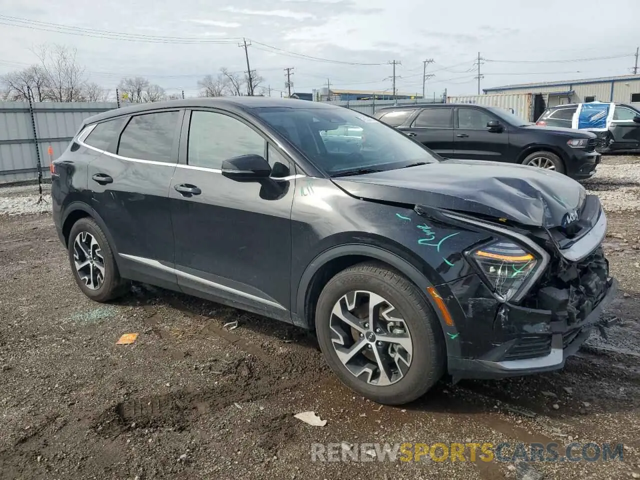 4 fotografías del automóvil dañado 5XYK33DF9RG170025 KIA SPORTAGE 2024