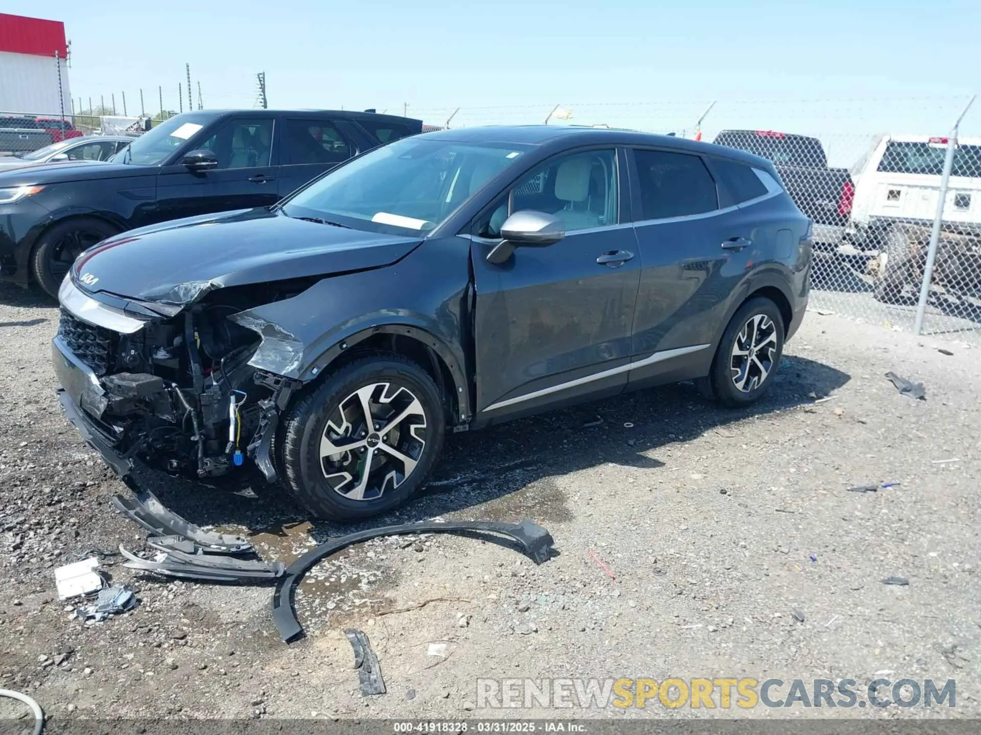 2 fotografías del automóvil dañado 5XYK33DFXRG139818 KIA SPORTAGE 2024