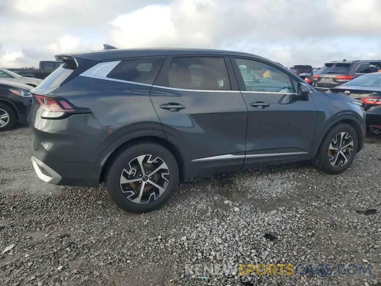 3 fotografías del automóvil dañado 5XYK33DFXRG213027 KIA SPORTAGE 2024