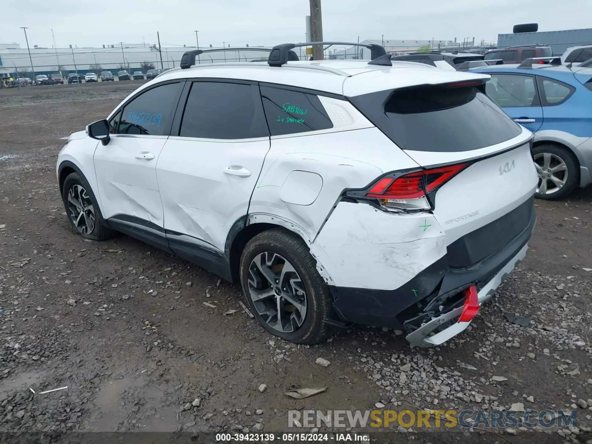 3 fotografías del automóvil dañado 5XYK3CDF9RG144847 KIA SPORTAGE 2024
