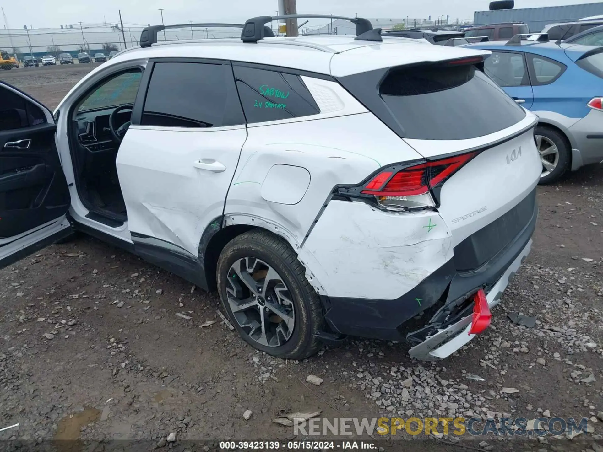 6 fotografías del automóvil dañado 5XYK3CDF9RG144847 KIA SPORTAGE 2024