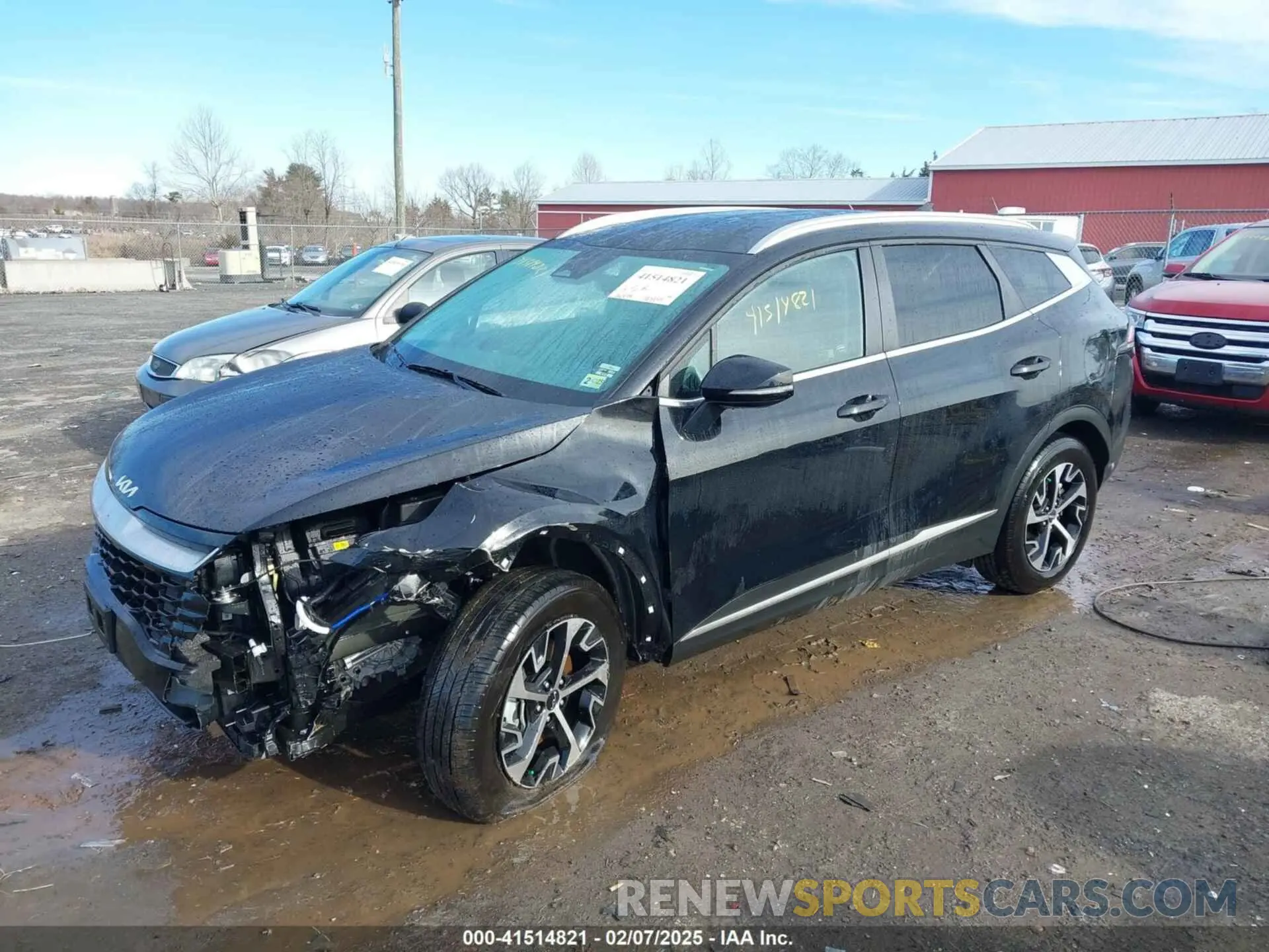 2 fotografías del automóvil dañado 5XYK3CDFXRG188114 KIA SPORTAGE 2024
