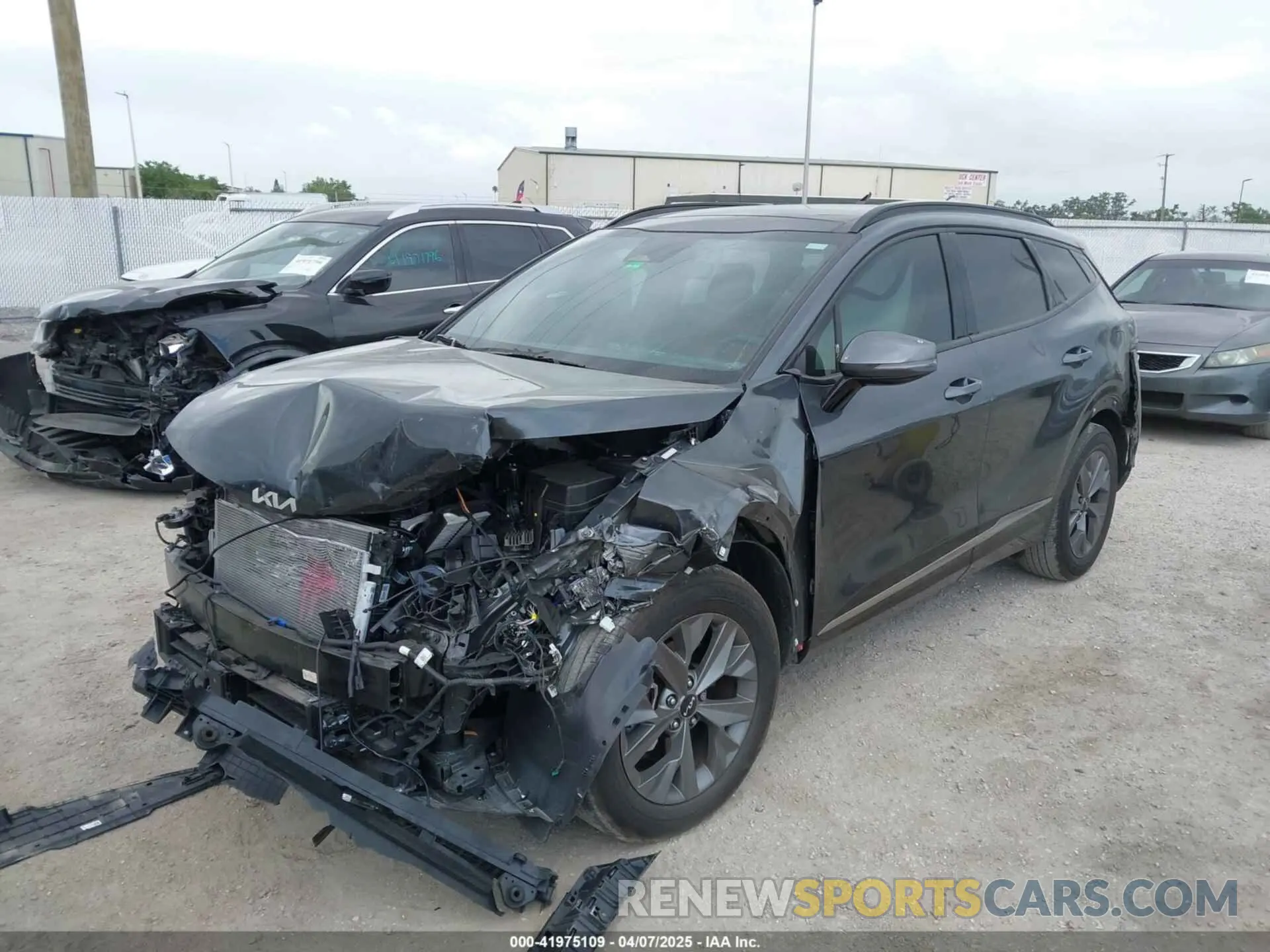 2 fotografías del automóvil dañado 5XYK43DF1RG157279 KIA SPORTAGE 2024