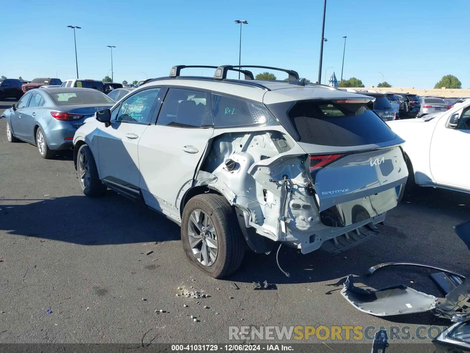 3 fotografías del automóvil dañado 5XYK43DF7RG159926 KIA SPORTAGE 2024