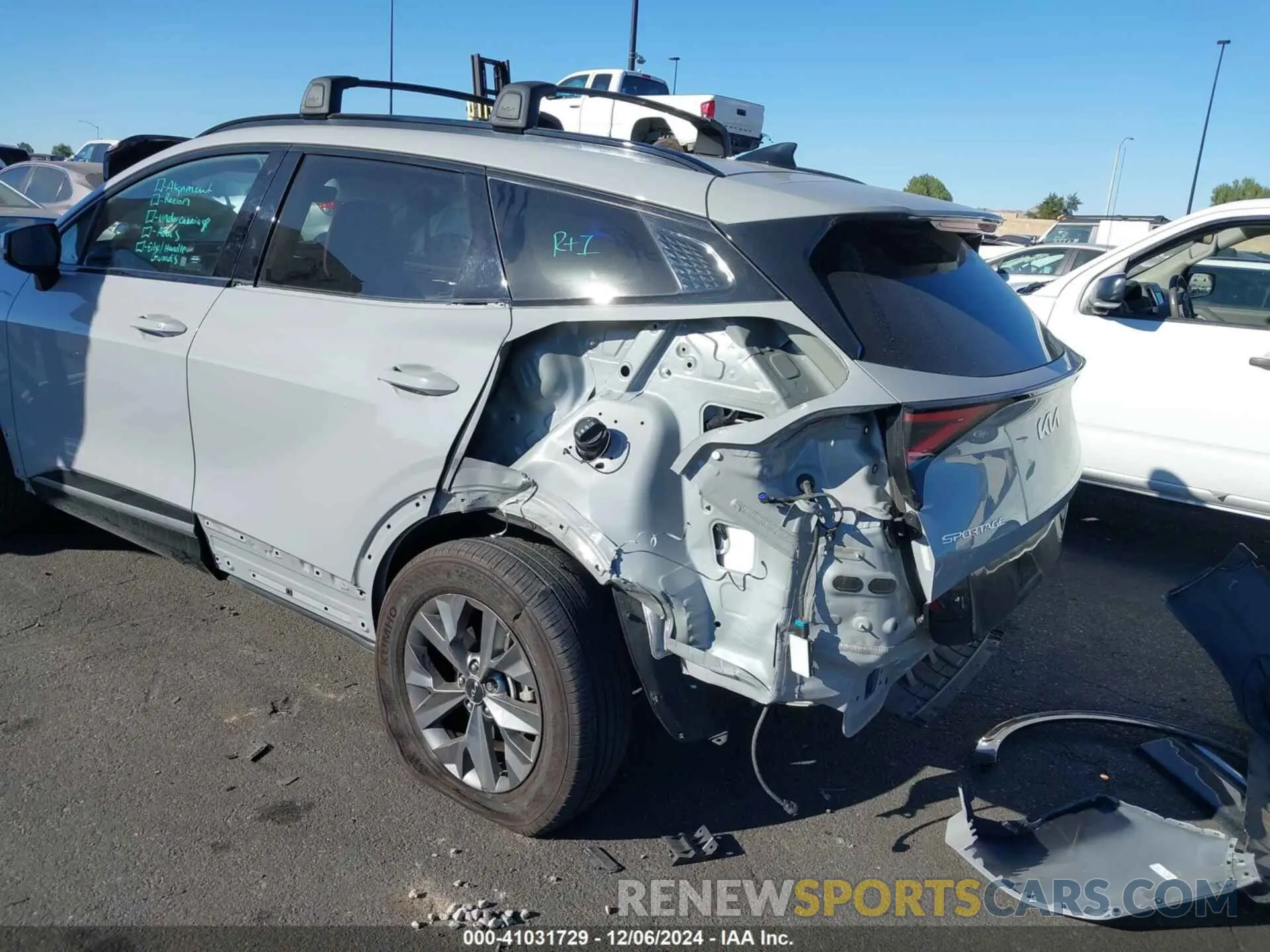 6 fotografías del automóvil dañado 5XYK43DF7RG159926 KIA SPORTAGE 2024
