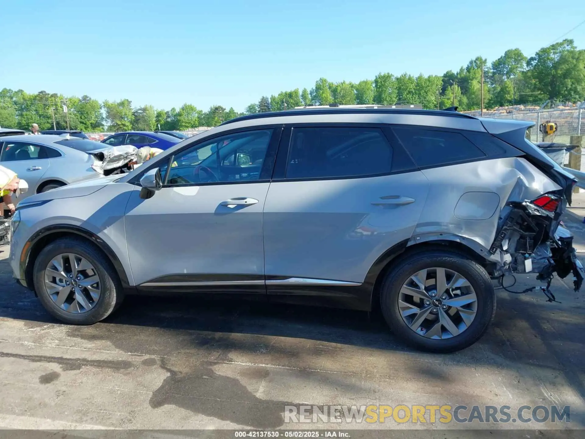 15 fotografías del automóvil dañado 5XYK43DF8RG212679 KIA SPORTAGE 2024