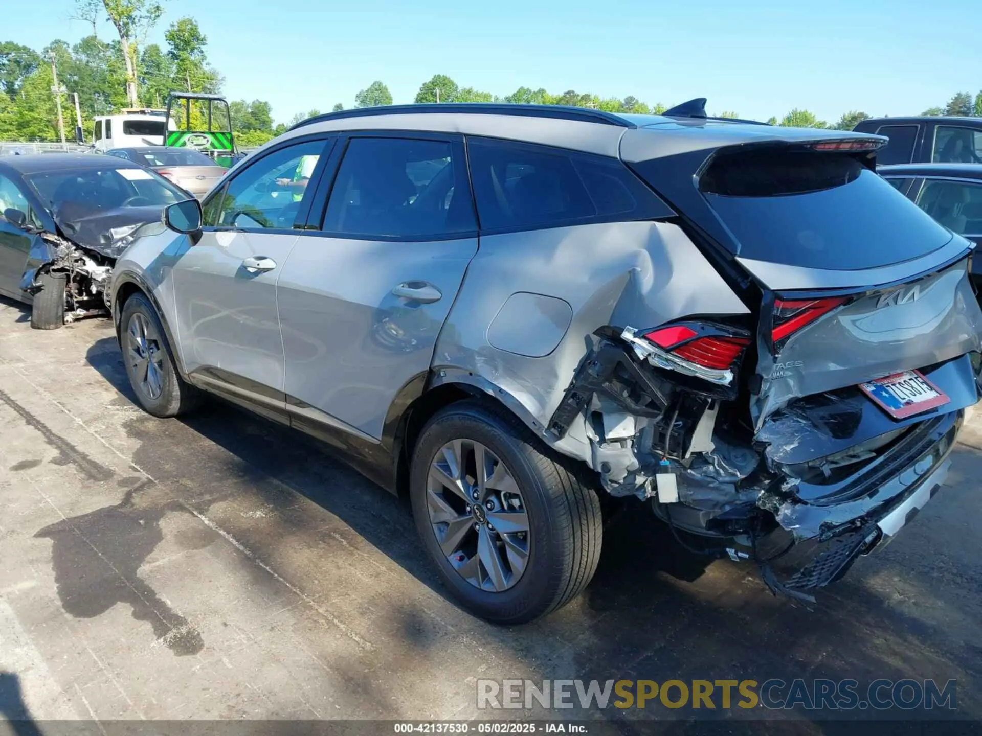3 fotografías del automóvil dañado 5XYK43DF8RG212679 KIA SPORTAGE 2024