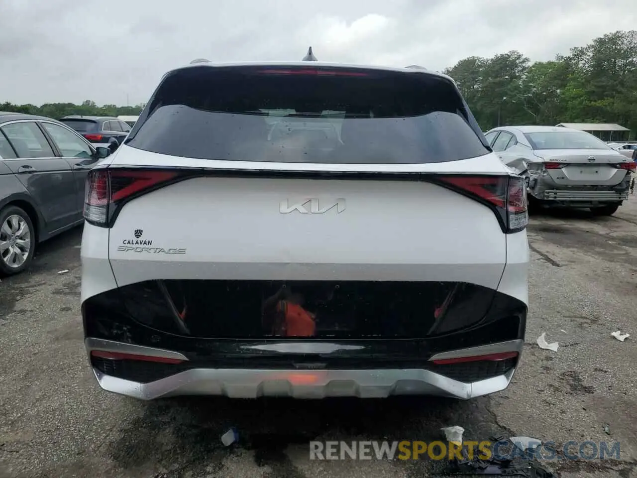 6 fotografías del automóvil dañado 5XYK43DF8RG213685 KIA SPORTAGE 2024