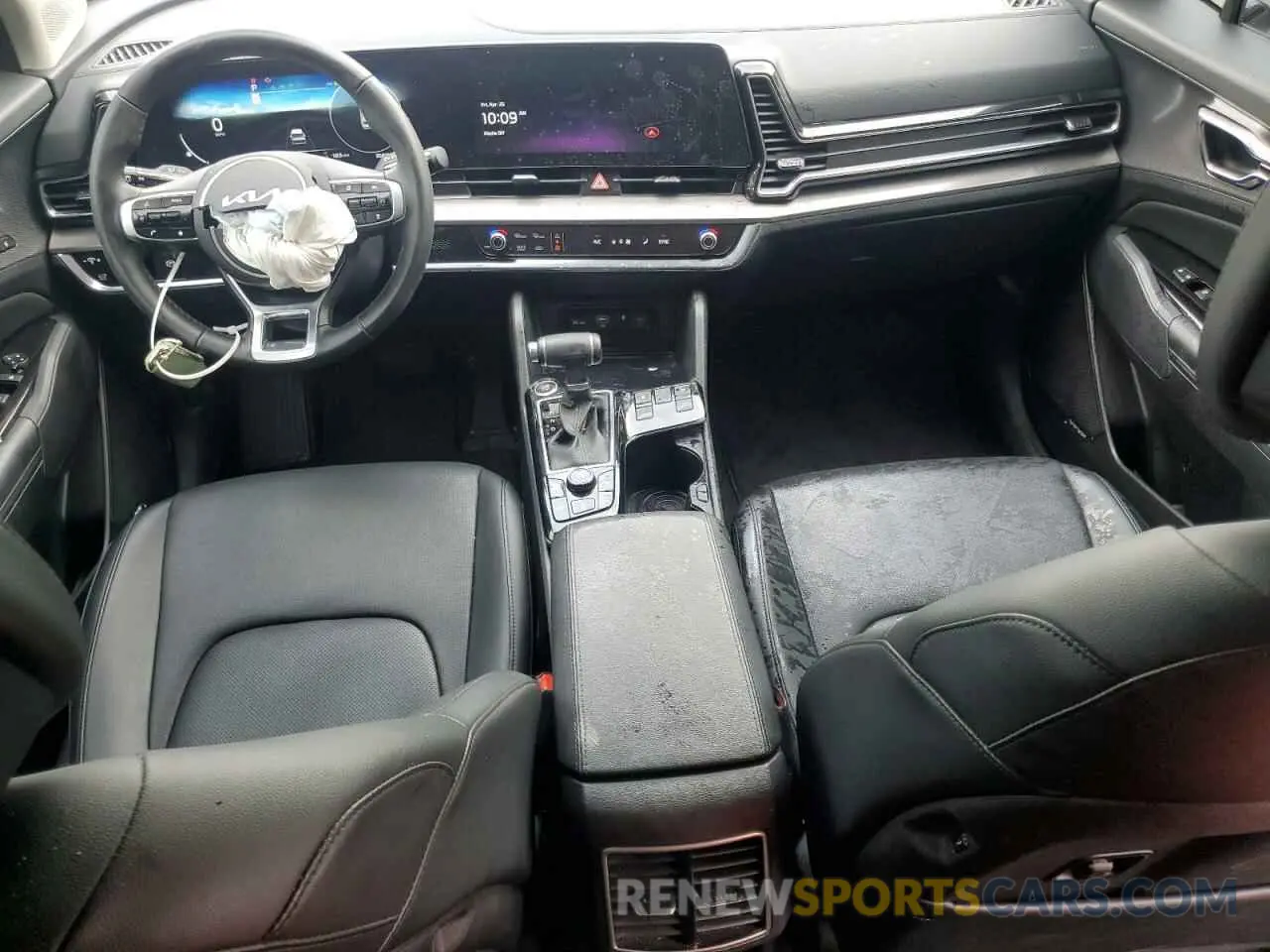 8 fotografías del automóvil dañado 5XYK43DF8RG213685 KIA SPORTAGE 2024
