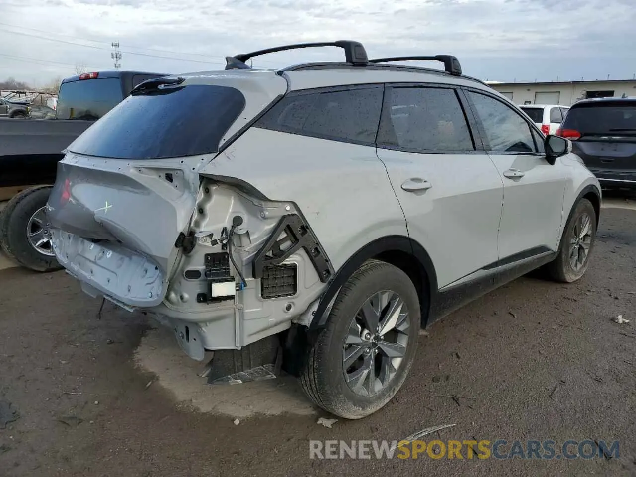 3 fotografías del automóvil dañado 5XYK43DFXRG157703 KIA SPORTAGE 2024