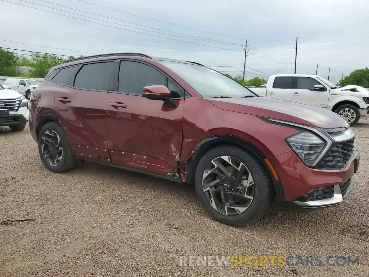 4 fotografías del automóvil dañado 5XYK53DF3RG208746 KIA SPORTAGE 2024