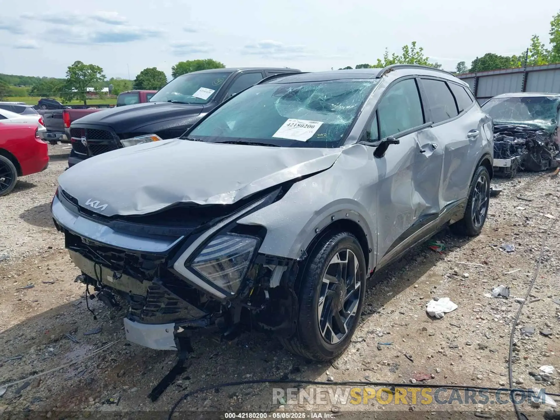 2 fotografías del automóvil dañado 5XYK53DF5RG172560 KIA SPORTAGE 2024