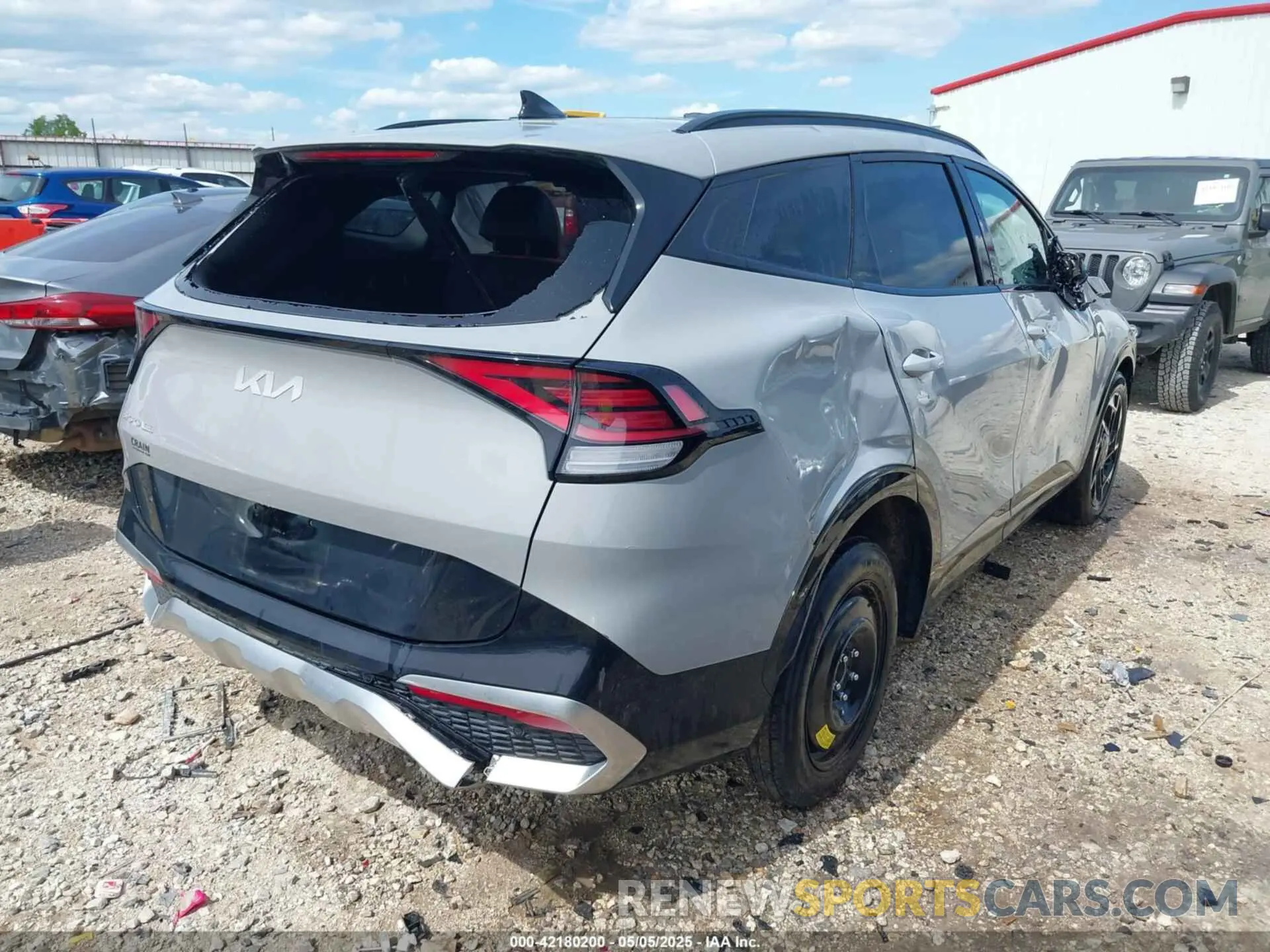 4 fotografías del automóvil dañado 5XYK53DF5RG172560 KIA SPORTAGE 2024