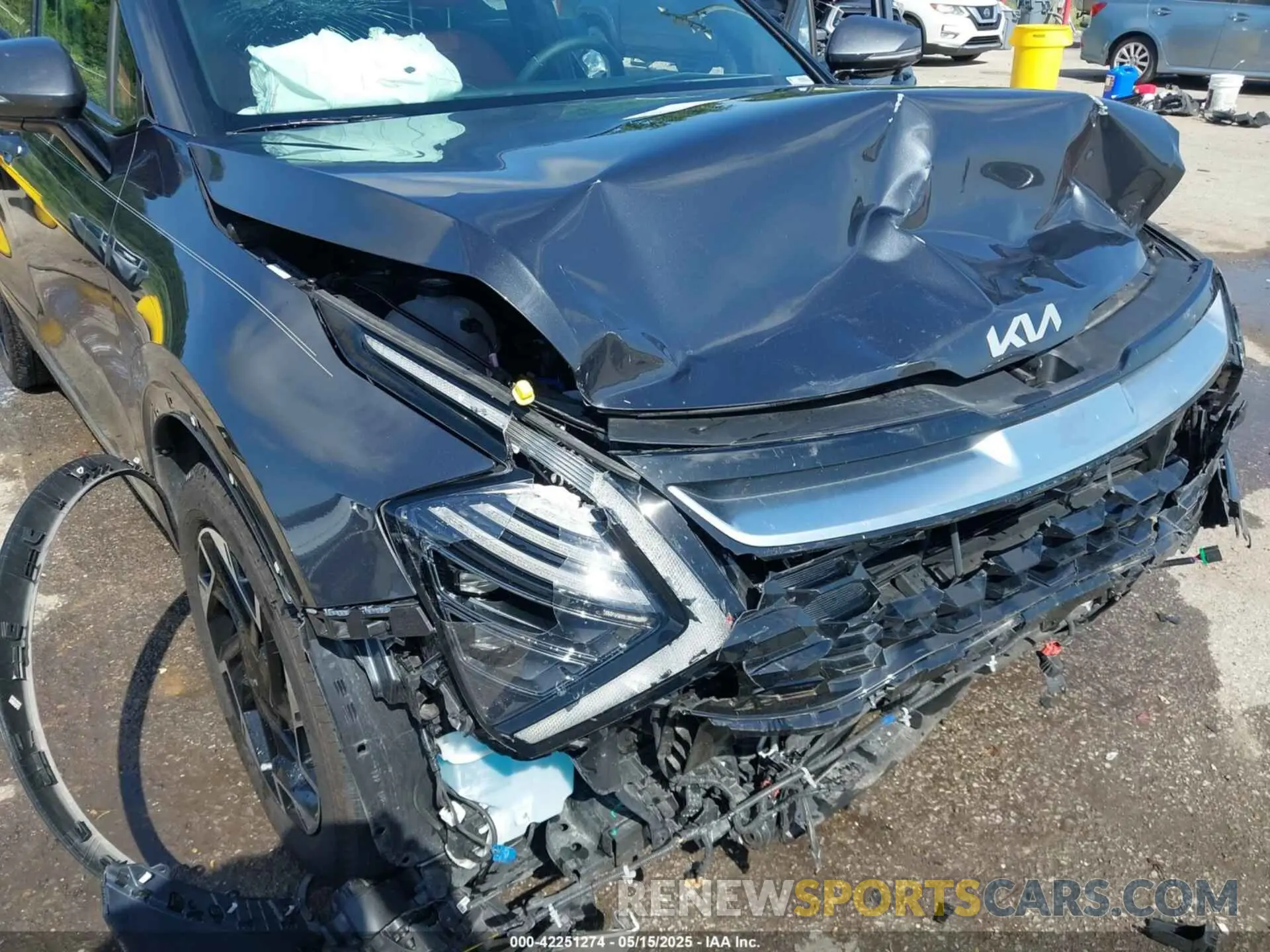 6 fotografías del automóvil dañado 5XYK53DFXRG206217 KIA SPORTAGE 2024