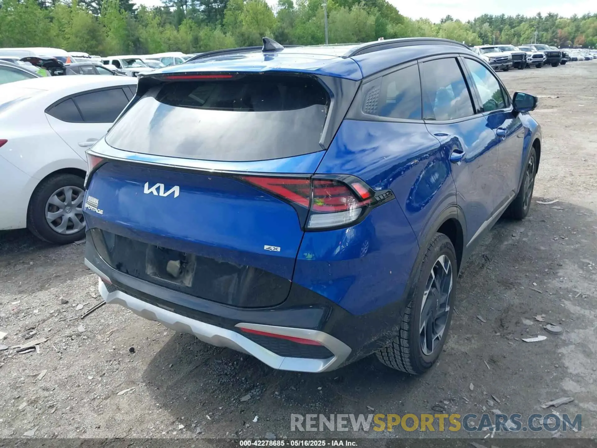 4 fotografías del automóvil dañado 5XYK5CDF5RG155029 KIA SPORTAGE 2024