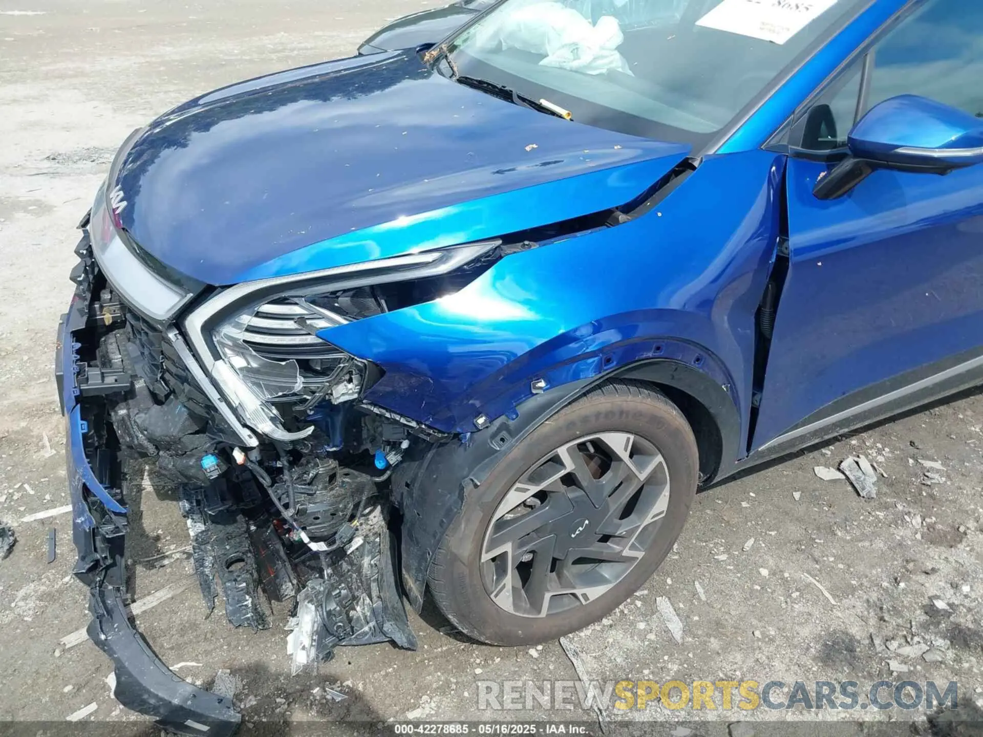6 fotografías del automóvil dañado 5XYK5CDF5RG155029 KIA SPORTAGE 2024