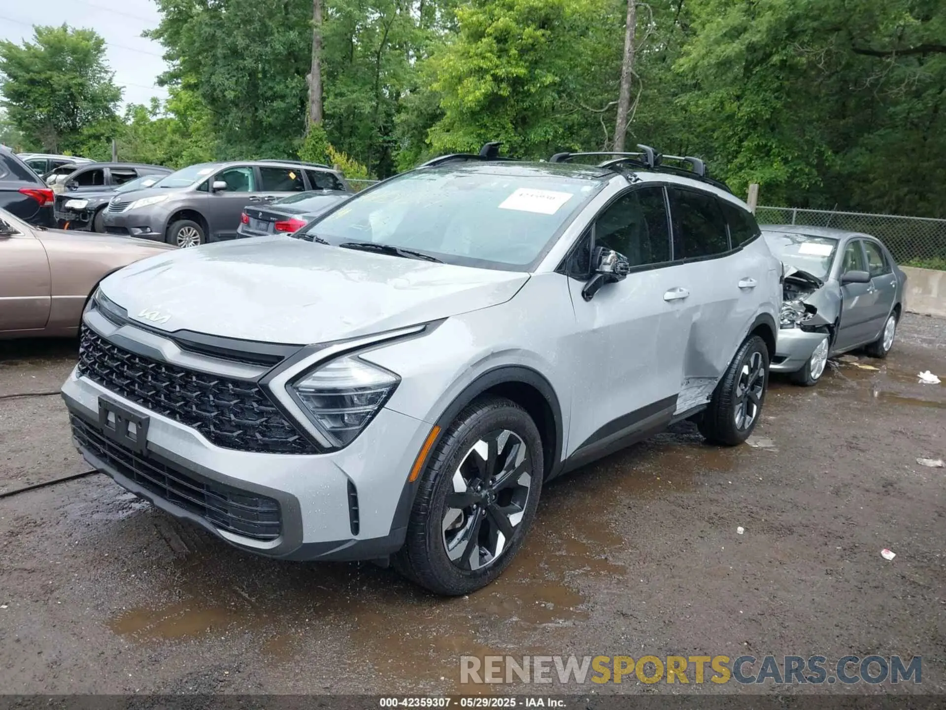 2 fotografías del automóvil dañado 5XYK6CDF0RG222360 KIA SPORTAGE 2024