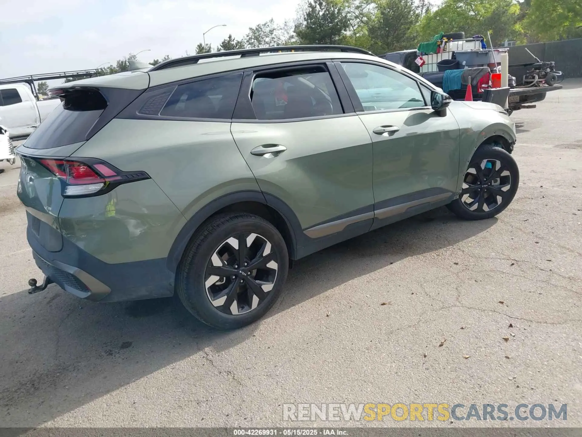 4 fotografías del automóvil dañado 5XYK6CDF9RG155175 KIA SPORTAGE 2024