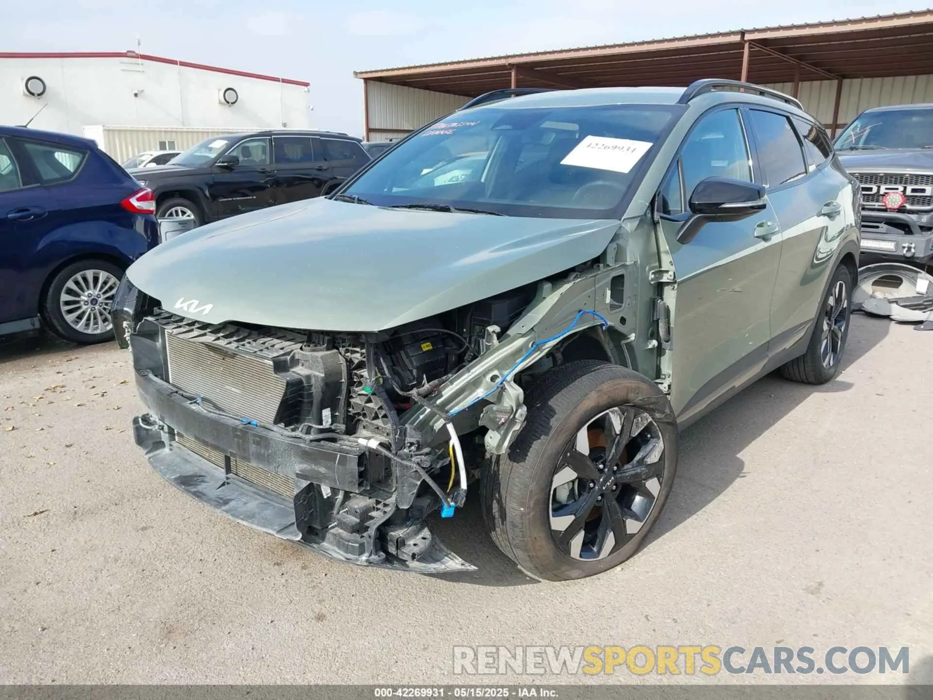 6 fotografías del automóvil dañado 5XYK6CDF9RG155175 KIA SPORTAGE 2024