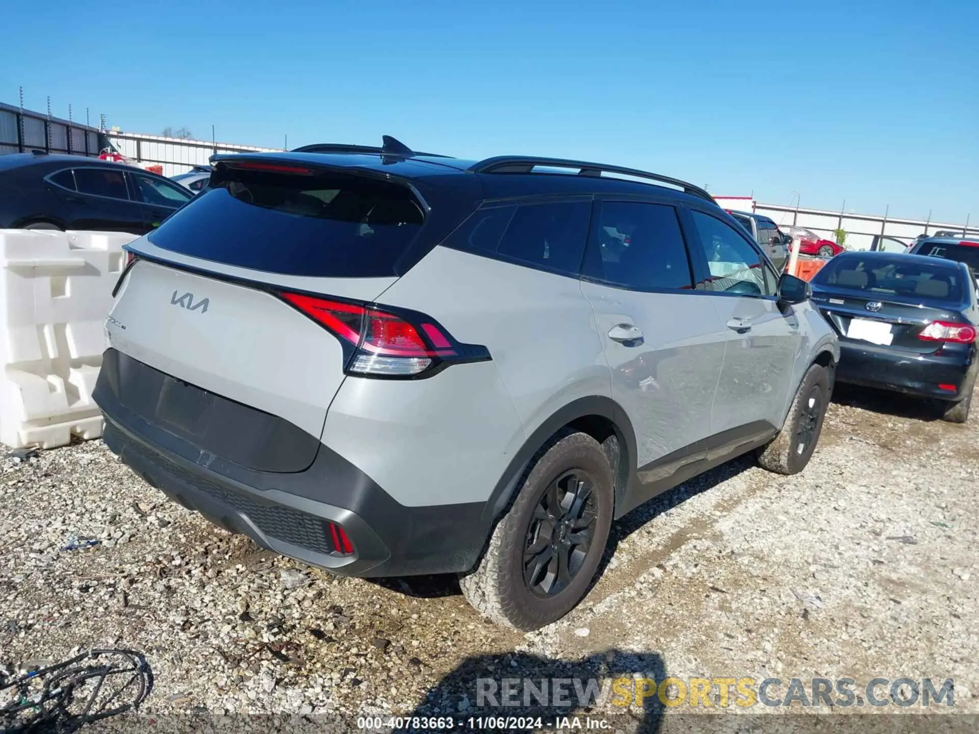 4 fotografías del automóvil dañado 5XYK7CDF0RG221755 KIA SPORTAGE 2024