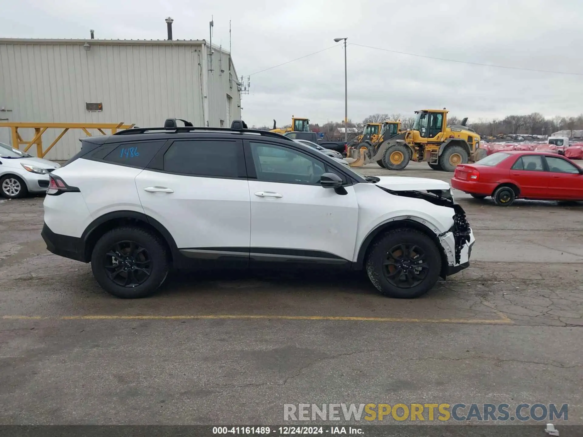 14 fotografías del automóvil dañado 5XYK7CDF0RG228141 KIA SPORTAGE 2024