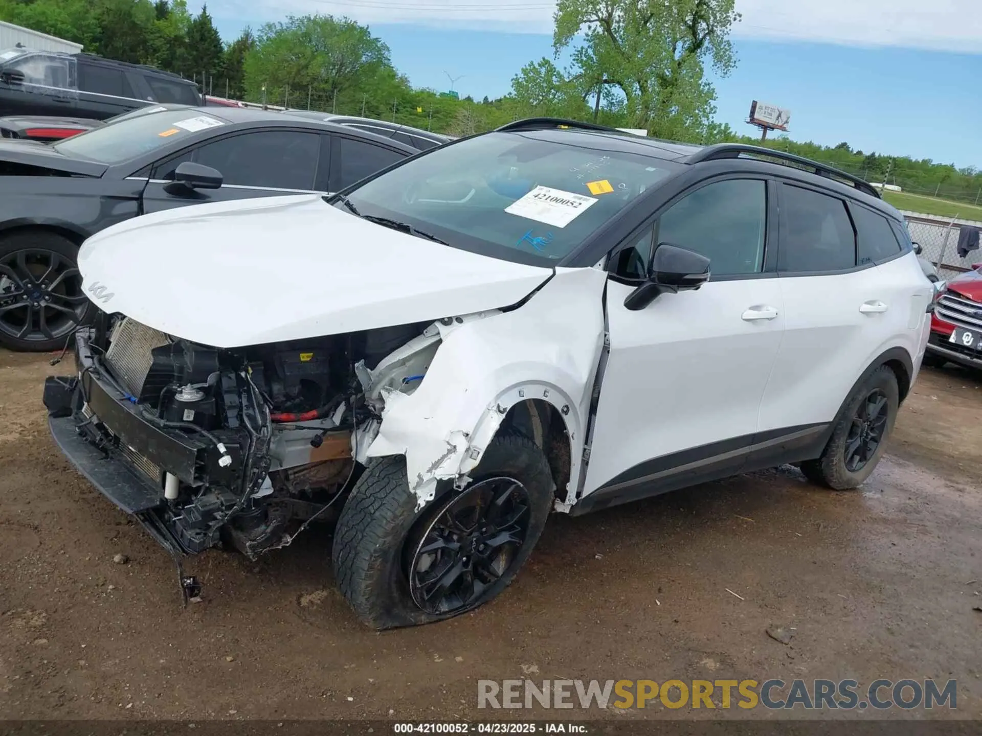 14 fotografías del automóvil dañado 5XYK7CDF1RG223496 KIA SPORTAGE 2024