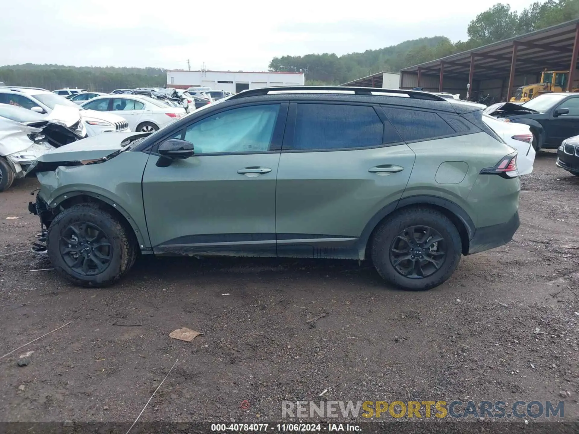 14 fotografías del automóvil dañado 5XYK7CDFXRG213520 KIA SPORTAGE 2024