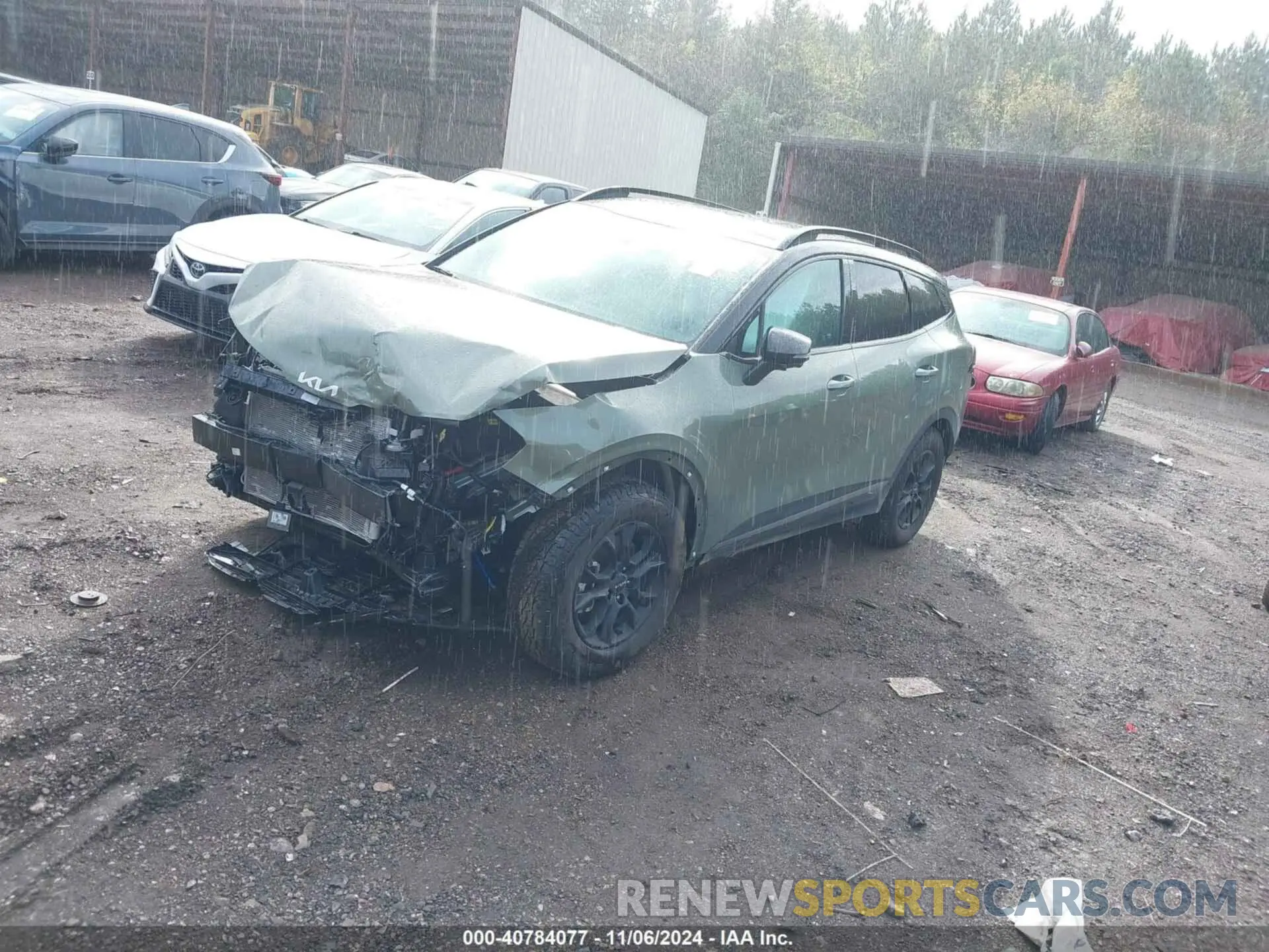 2 fotografías del automóvil dañado 5XYK7CDFXRG213520 KIA SPORTAGE 2024
