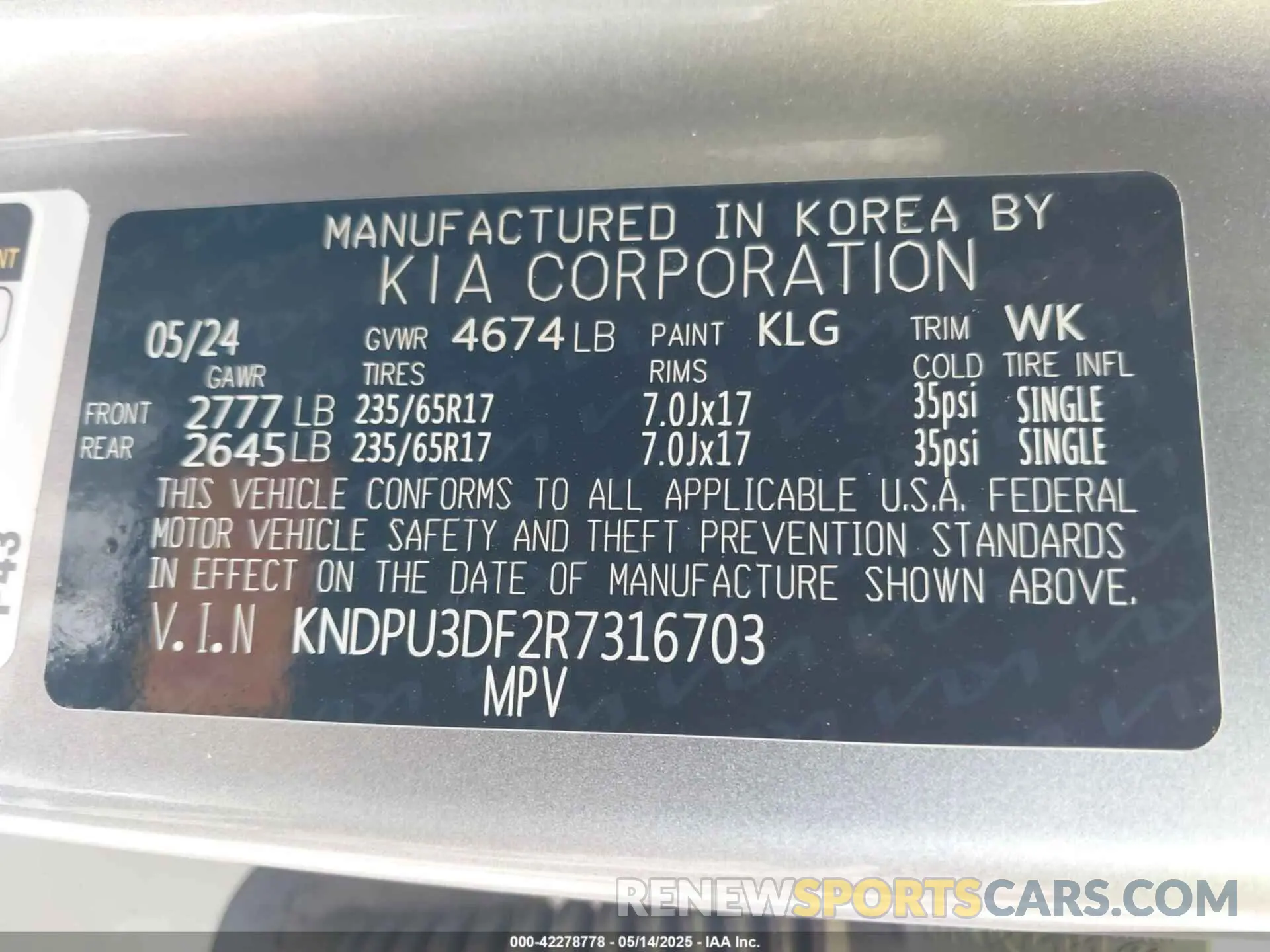 9 fotografías del automóvil dañado KNDPU3DF2R7316703 KIA SPORTAGE 2024