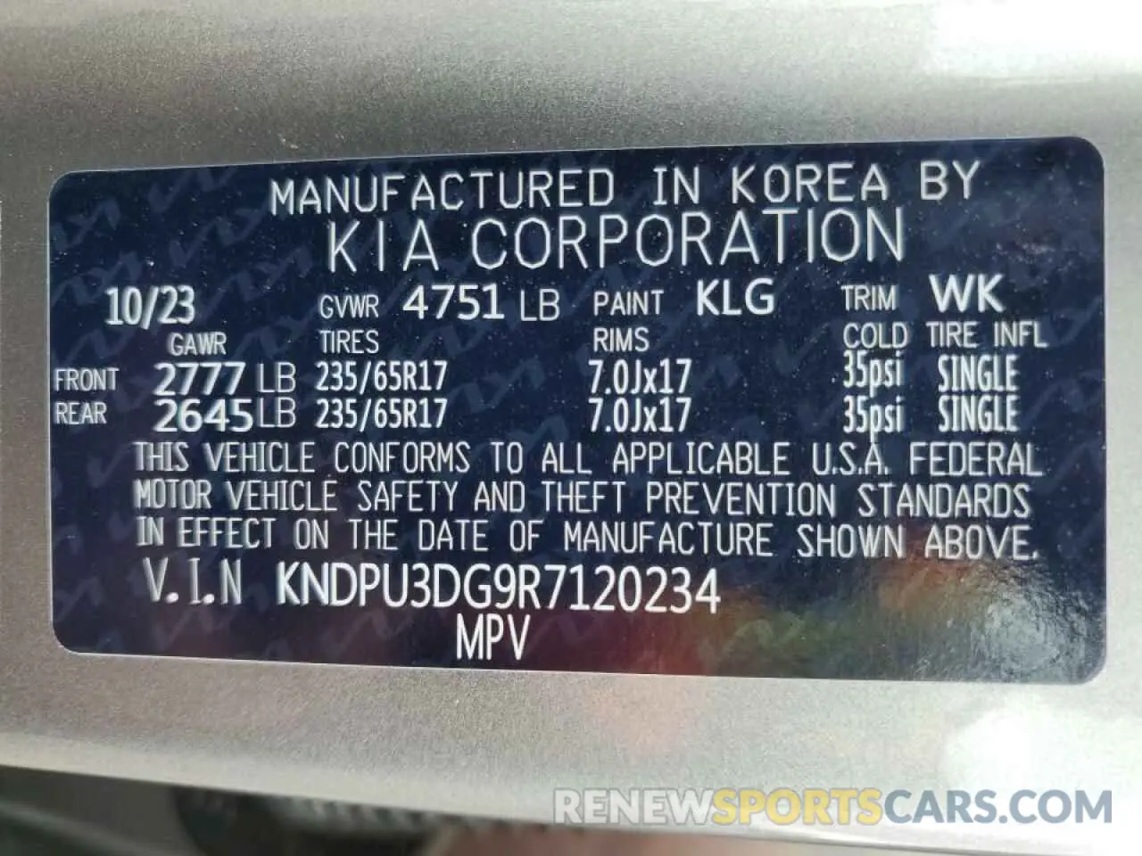 14 fotografías del automóvil dañado KNDPU3DG9R7120234 KIA SPORTAGE 2024