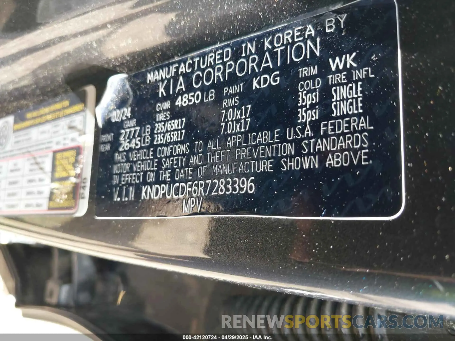 9 fotografías del automóvil dañado KNDPUCDF6R7283396 KIA SPORTAGE 2024