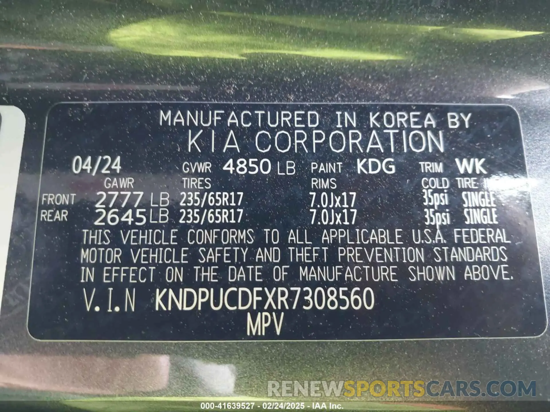 9 fotografías del automóvil dañado KNDPUCDFXR7308560 KIA SPORTAGE 2024